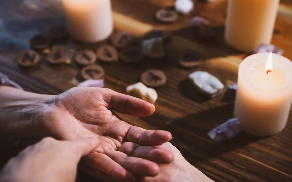 person getting their fortune told